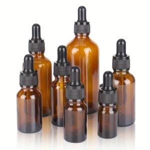 Amber Glass Dropper Bottles with Glass Pipette for Essential Oils Travel Use - Image 4