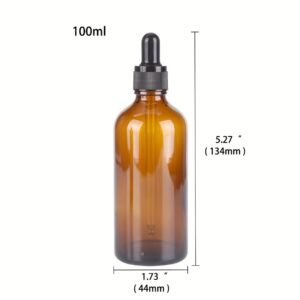 Amber Glass Dropper Bottles with Glass Pipette for Essential Oils Travel Use - Image 13