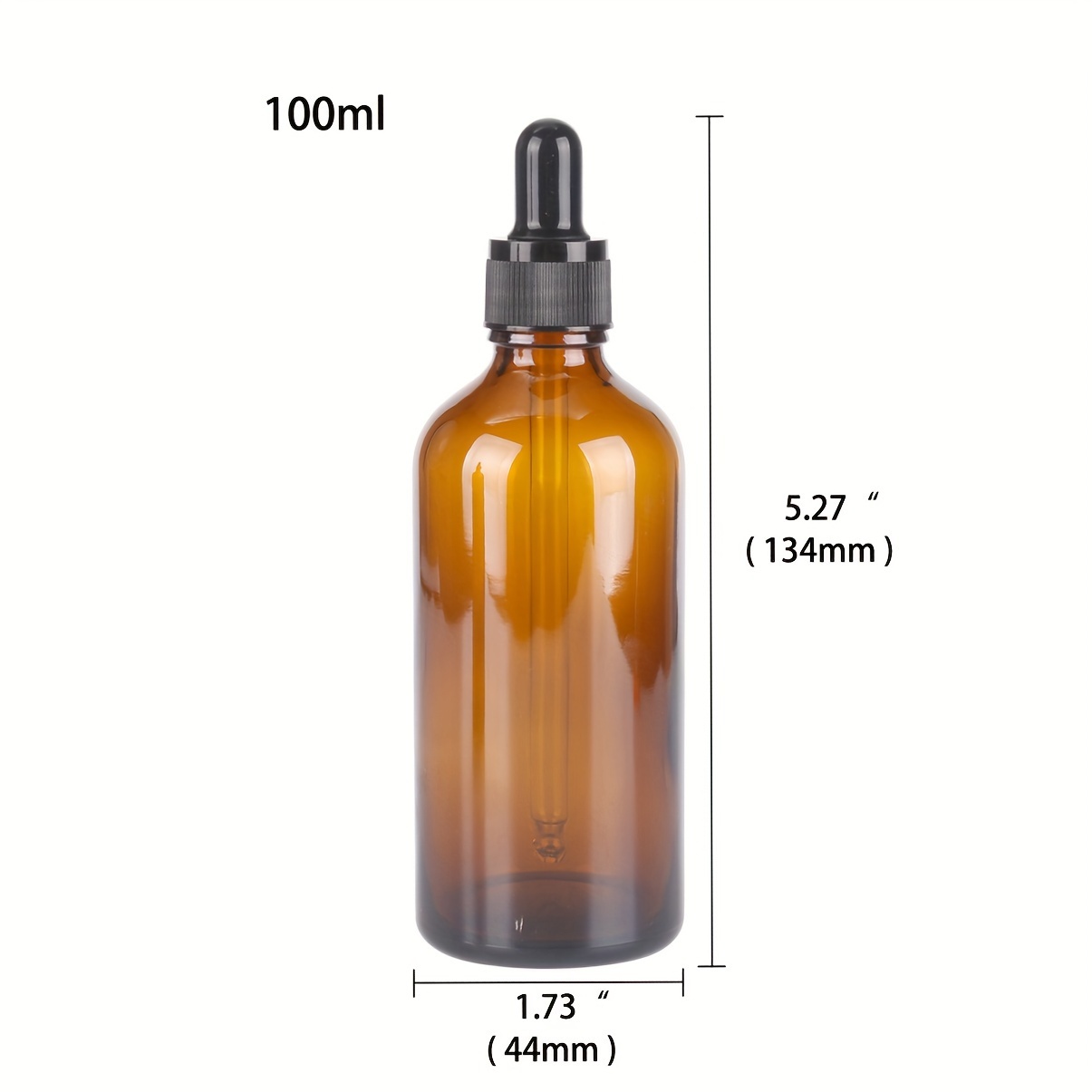 Amber Glass Dropper Bottles with Glass Pipette for Essential Oils Travel Use
