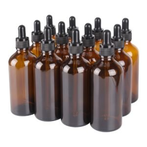 Amber Glass Dropper Bottles with Glass Pipette for Essential Oils Travel Use - Image 2