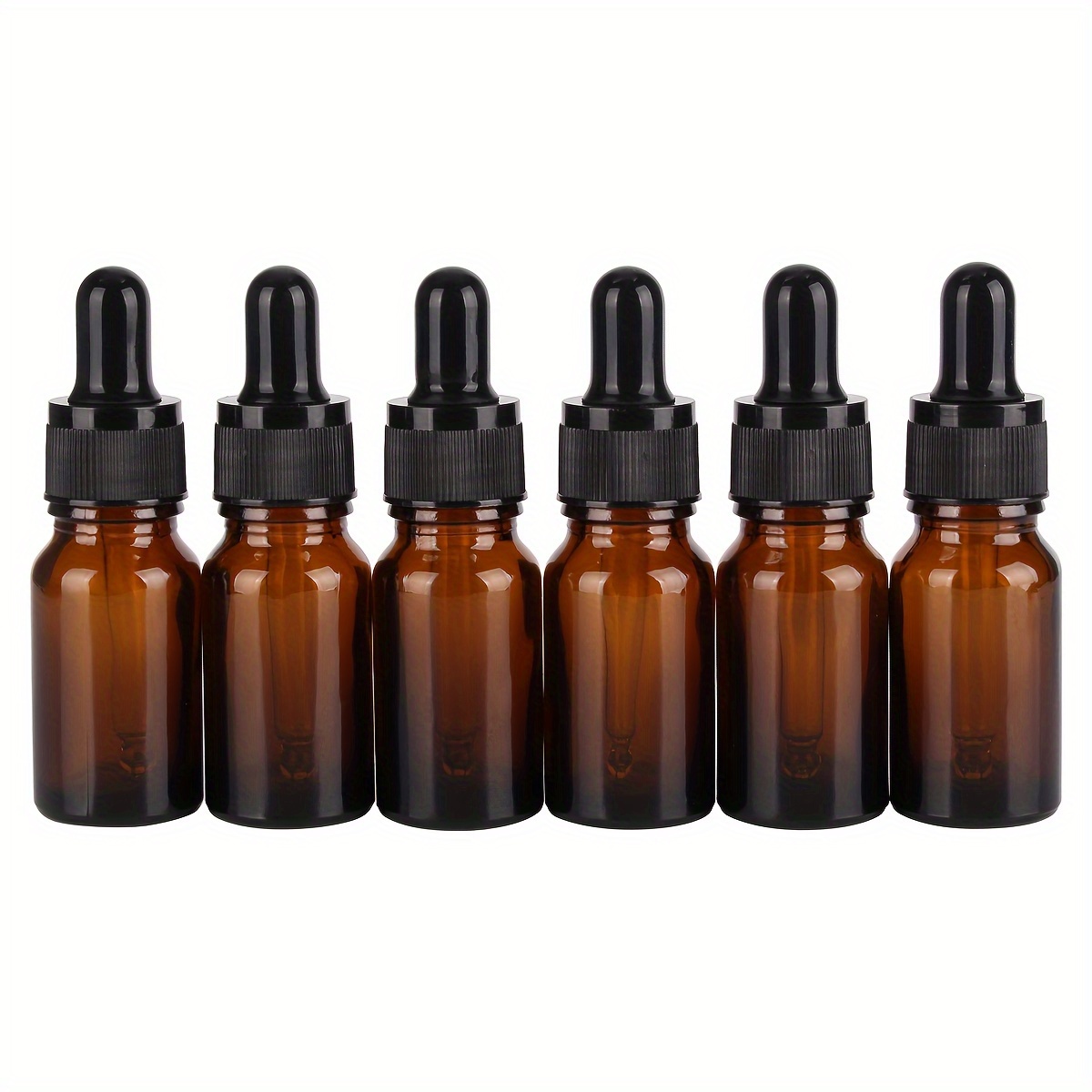 Amber Glass Dropper Bottles with Glass Pipette for Essential Oils Travel Use