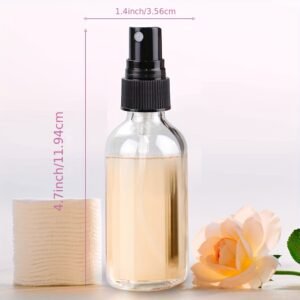 Mist Glass Spray Bottles - Clear, black spray head - Image 3