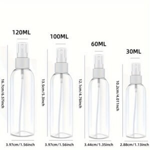 Mini Travel Essential Plastic Fine Spray Bottle - Transparent - Image 1
