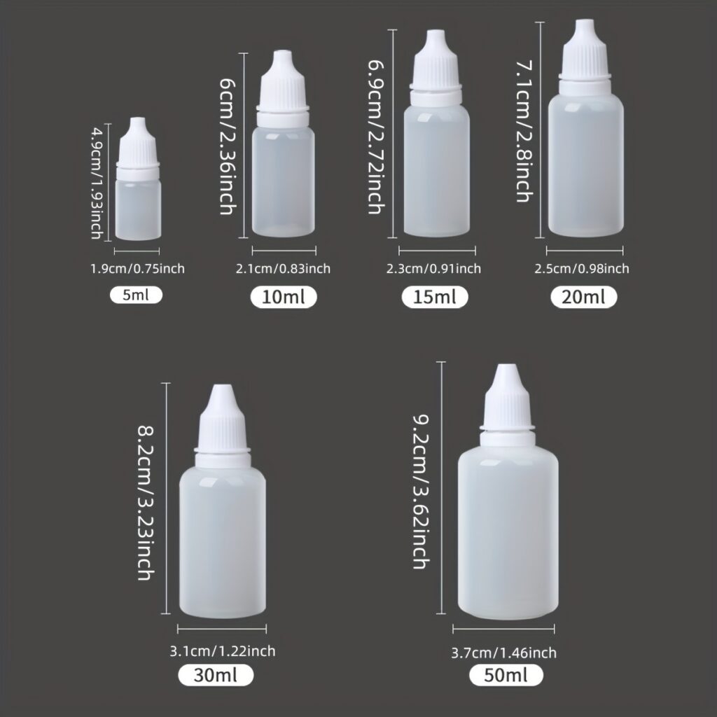 Dropper Empty Liquid Bottles Refillable Squeeze Bottle, Small Dropper Bottle, Can Hold Paint, Oily Liquid, Glue And Other Liquids