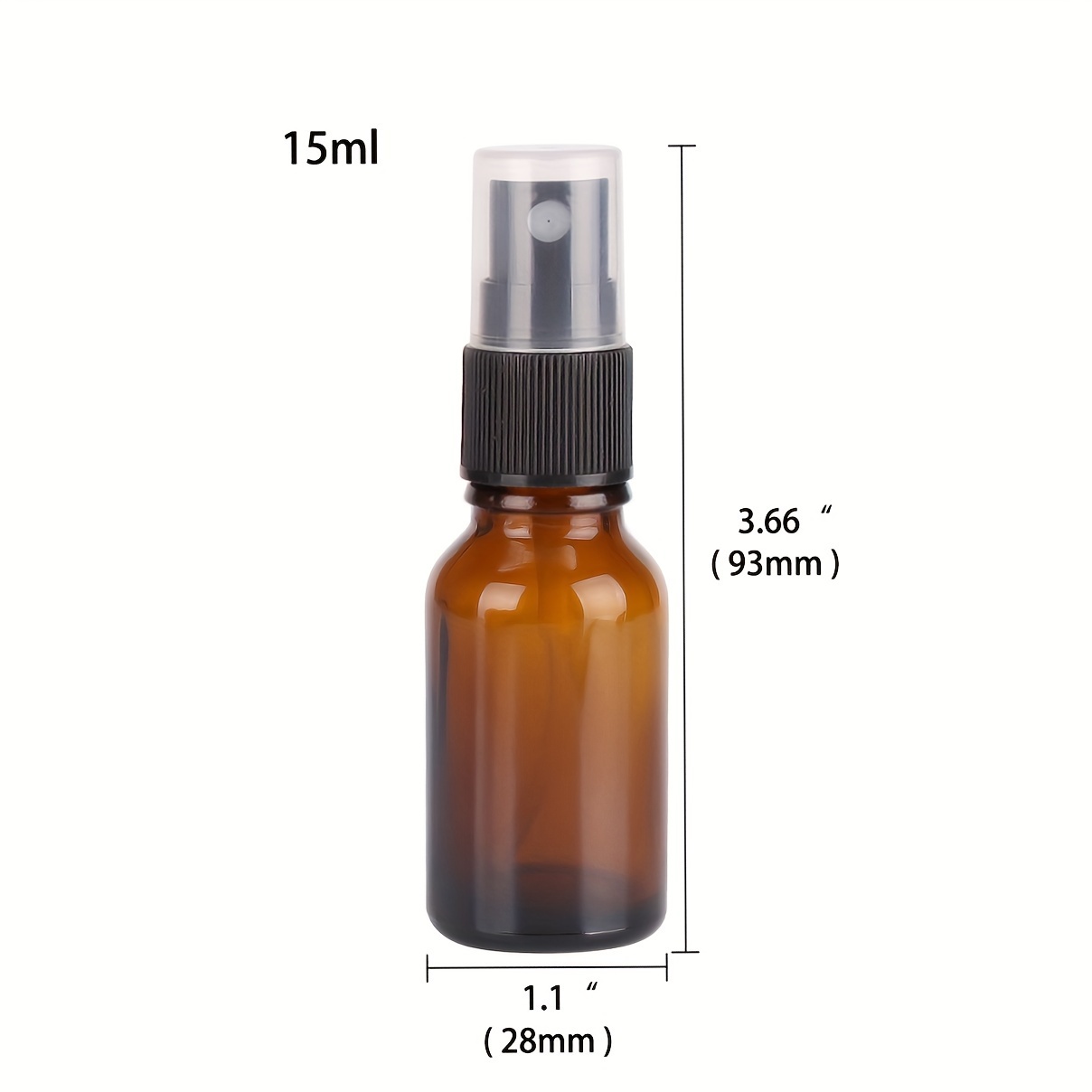 Amber Glass Spray Bottles with Misting Nozzles Perfect for Essential Oils And Travel -Uv Protection