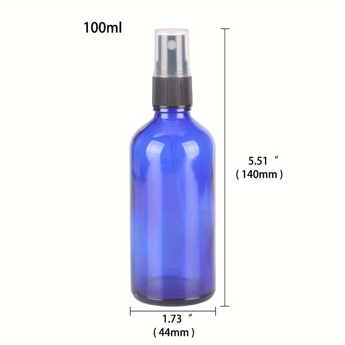 Glass Spray Bottles eusable Mist Sprayer for Essential Oils,Blue Refillable Travel Containers