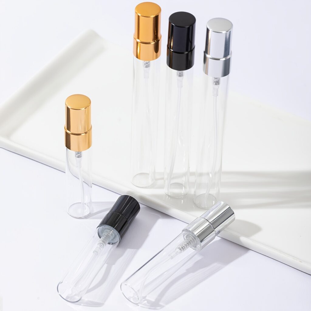 5ml 및 10ml 향수 분주, 분사형 분주 용기, 투명 유리 향수 용기