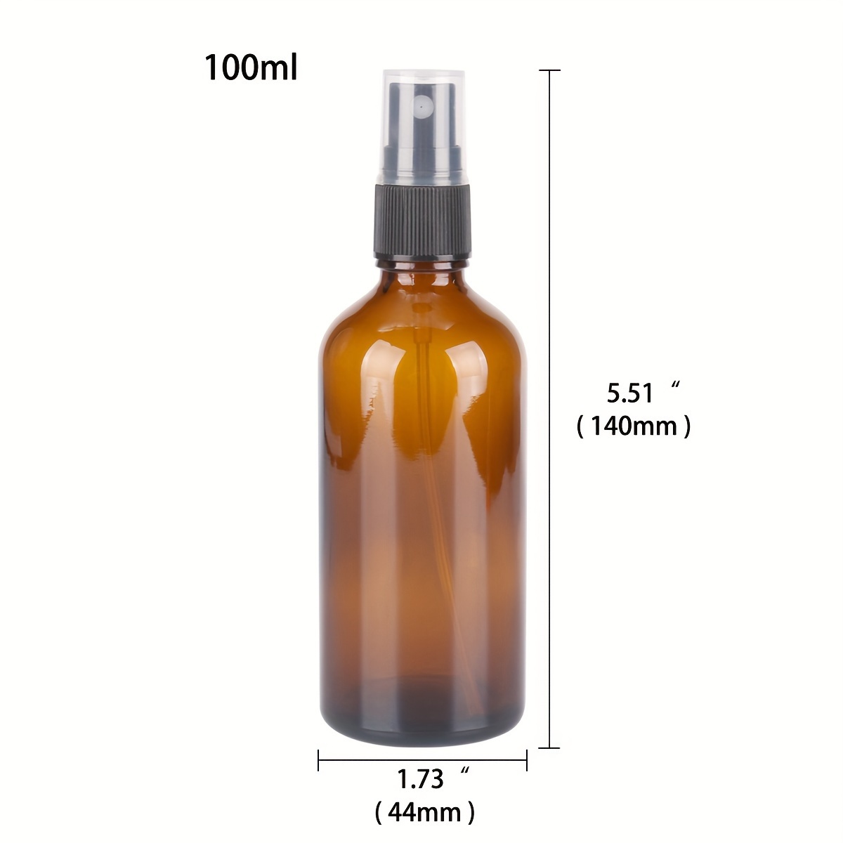 Amber Glass Spray Bottles with Misting Nozzles Perfect for Essential Oils And Travel -Uv Protection