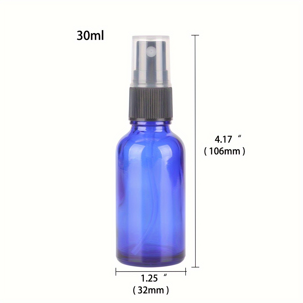 Glass Spray Bottles eusable Mist Sprayer for Essential Oils,Blue Refillable Travel Containers
