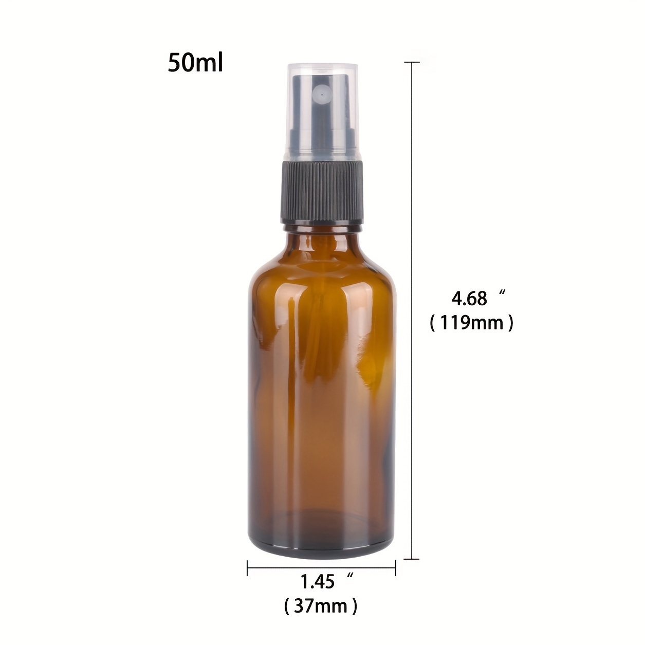 Amber Glass Spray Bottles with Misting Nozzles Perfect for Essential Oils And Travel -Uv Protection