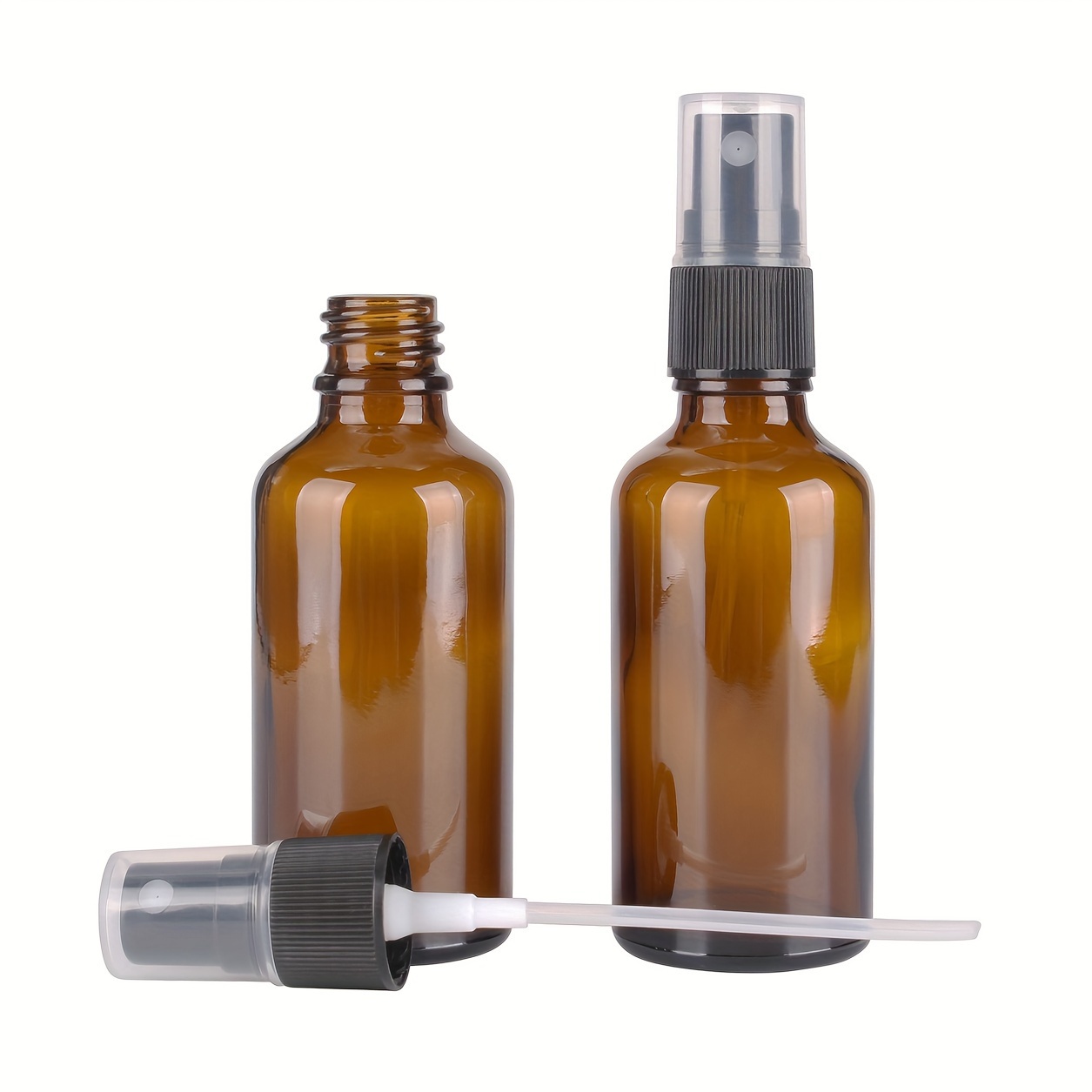 Amber Glass Spray Bottles with Misting Nozzles Perfect for Essential Oils And Travel -Uv Protection