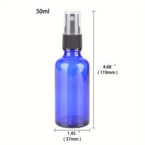Glass Spray Bottles eusable Mist Sprayer for Essential Oils,Blue Refillable Travel Containers - Image 9