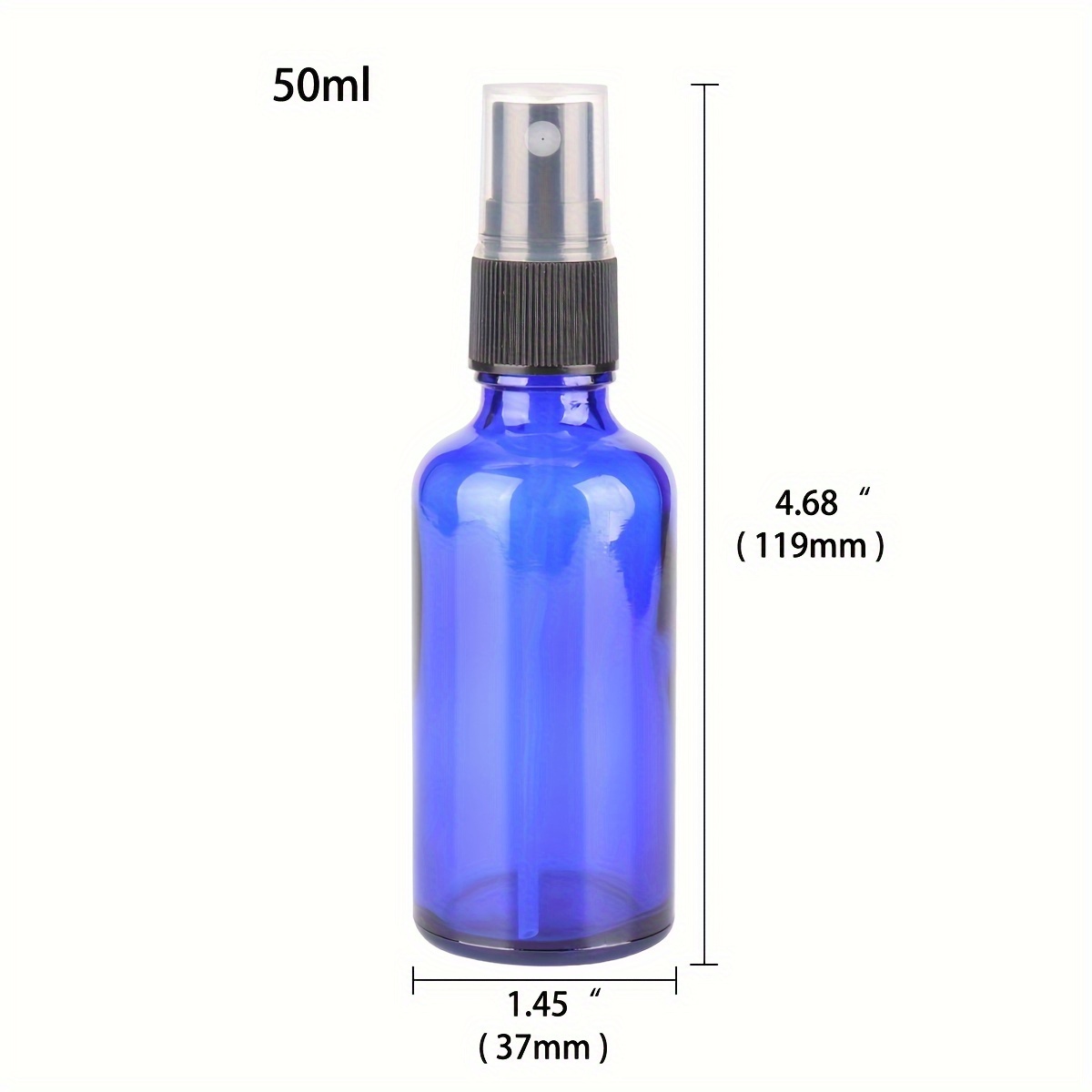 Glass Spray Bottles eusable Mist Sprayer for Essential Oils,Blue Refillable Travel Containers