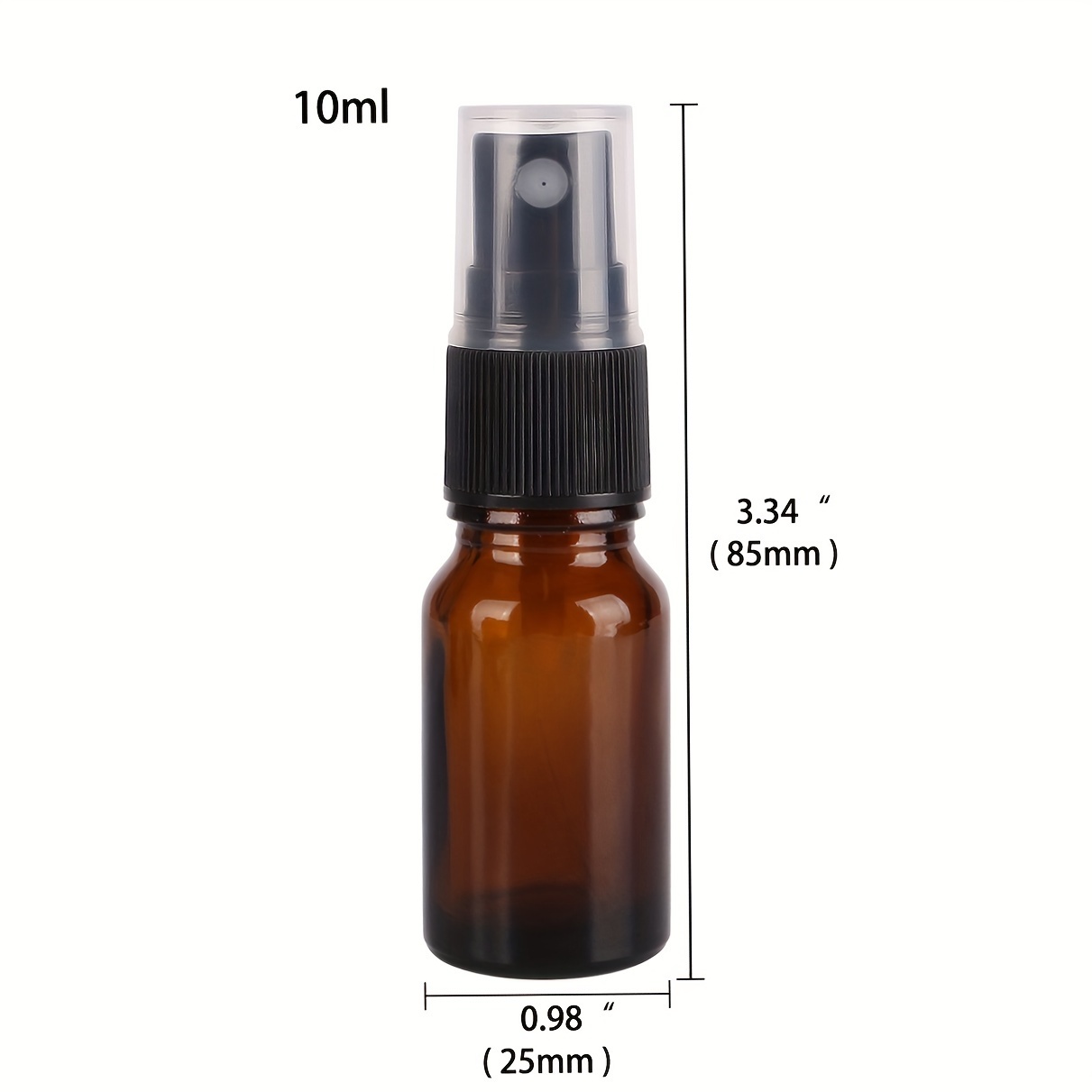 Amber Glass Spray Bottles with Misting Nozzles Perfect for Essential Oils And Travel -Uv Protection