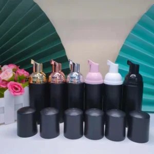 300pcs 60ml/2oz Black Plastic Foam Pump Bottle Empty Face Bottle Cleaner Soap Bottle containers - Image 1