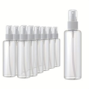 Mini Travel Essential Plastic Fine Spray Bottle - Transparent - Image 2