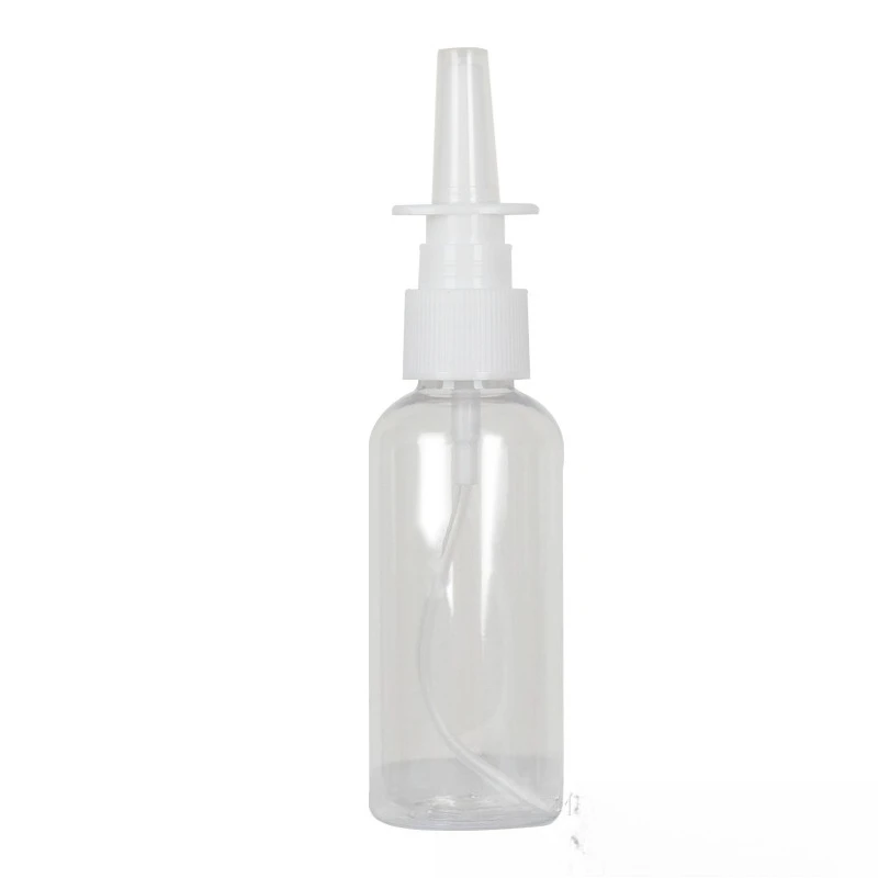 10‑50ml Clear PET Fine Mist Nasal Spray Bottles wellness Empty Mini Container