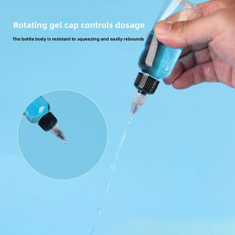 10‑100ml PET Clear Pointed Squeeze Bottle Pigment Ink Dispenser