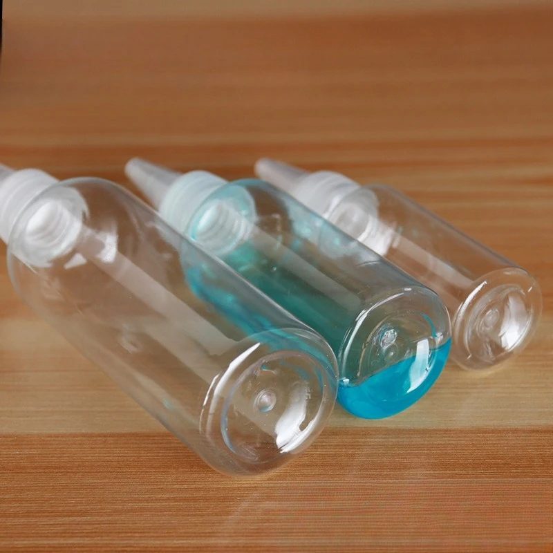 10‑100ml PET Transparent Pointed Tip Squeeze Bottles For Paint Lotion