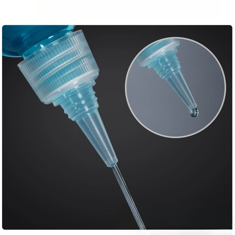 10‑100ml PET Transparent Pointed Tip Squeeze Bottles For Paint Lotion