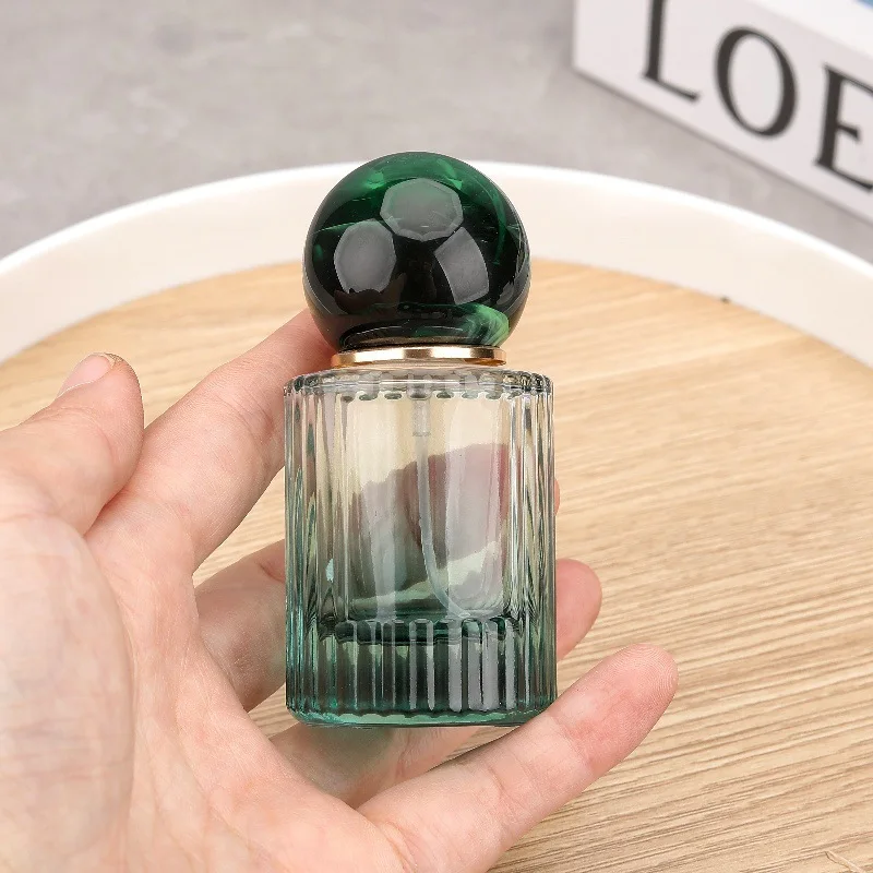 30‑50ml Gradient Glass Perfume Spray Bottle Refillable Portable Travel Sample
