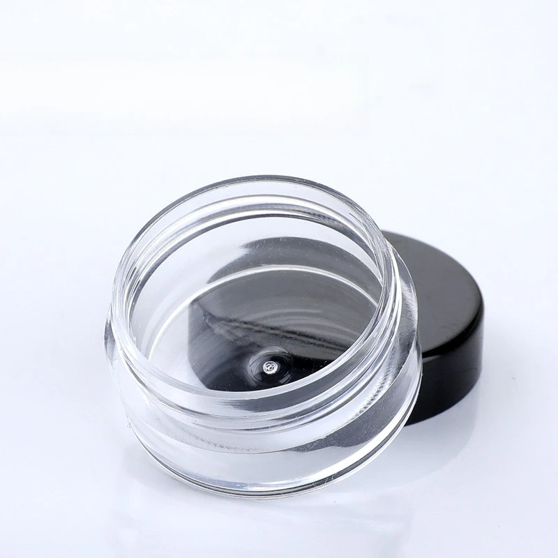 3g 5g Round Plastic Cosmetic Sample Jars Mini Travel Cream Containers