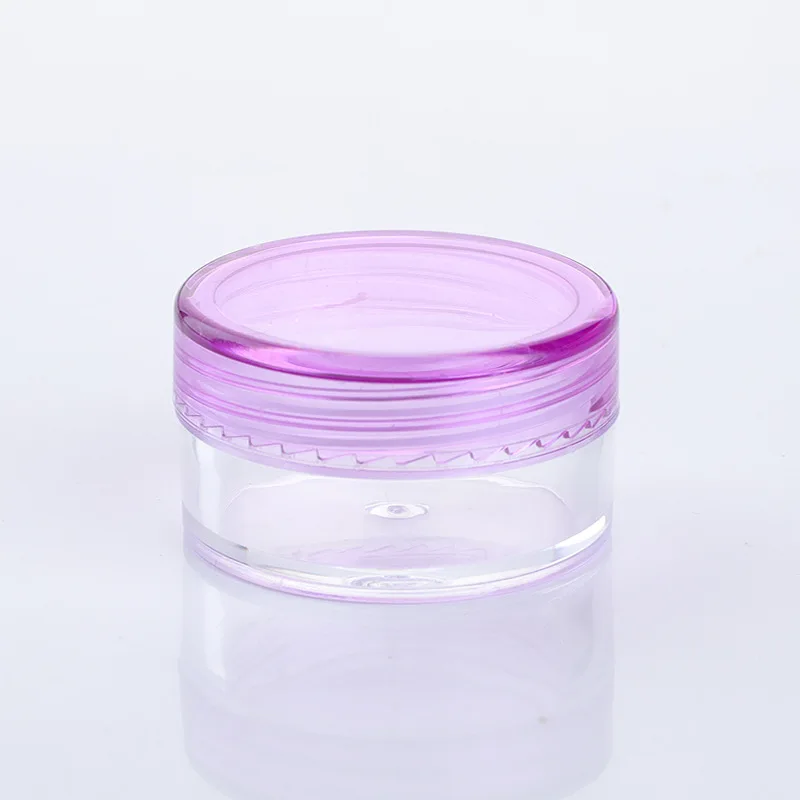 3g 5g Round Plastic Cosmetic Sample Jars Mini Travel Cream Containers