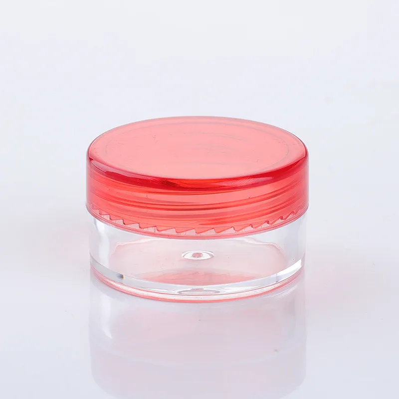 3g 5g Round Plastic Cosmetic Sample Jars Mini Travel Cream Containers