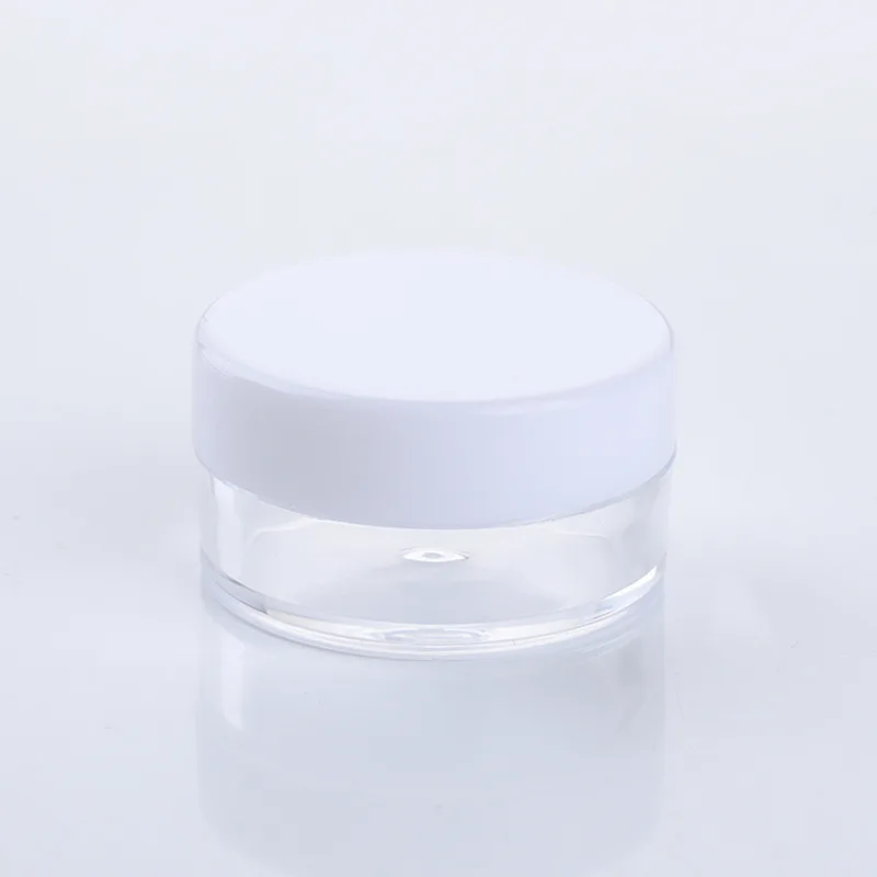 3g 5g Round Plastic Cosmetic Sample Jars Mini Travel Cream Containers