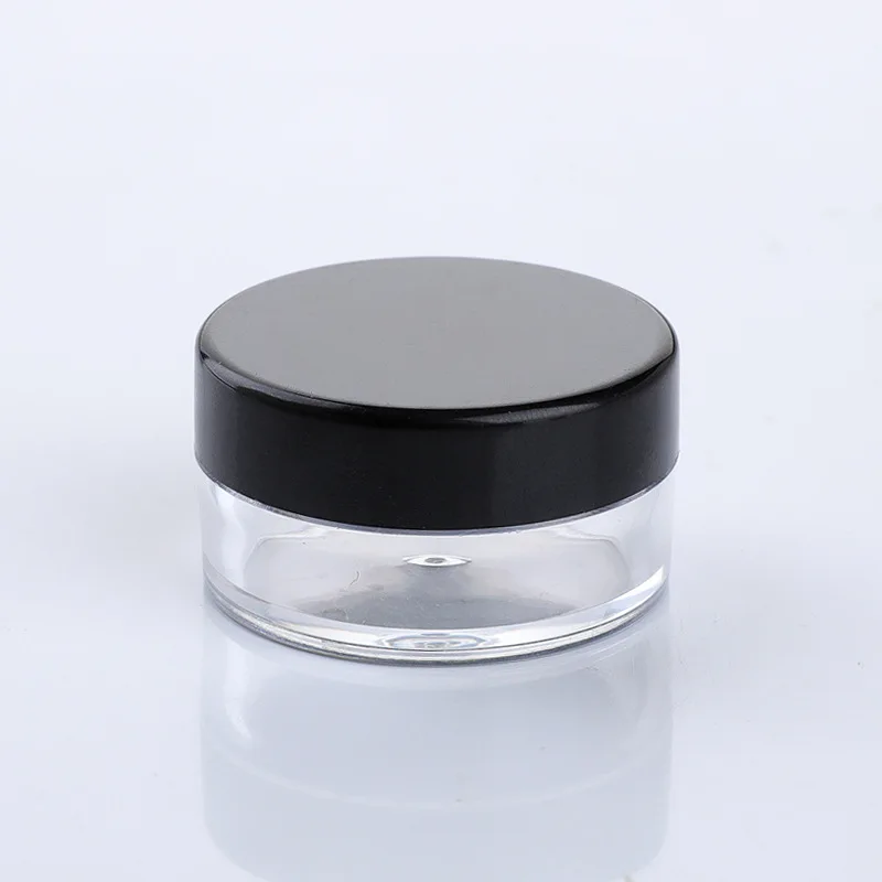3g 5g Round Plastic Cosmetic Sample Jars Mini Travel Cream Containers