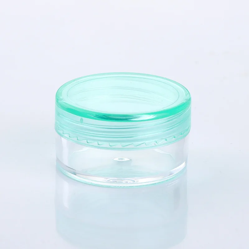 3g 5g Round Plastic Cosmetic Sample Jars Mini Travel Cream Containers