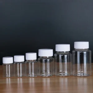 15ml-100ml Clear Wide Mouth PET Bottles Liquid Sample Storage